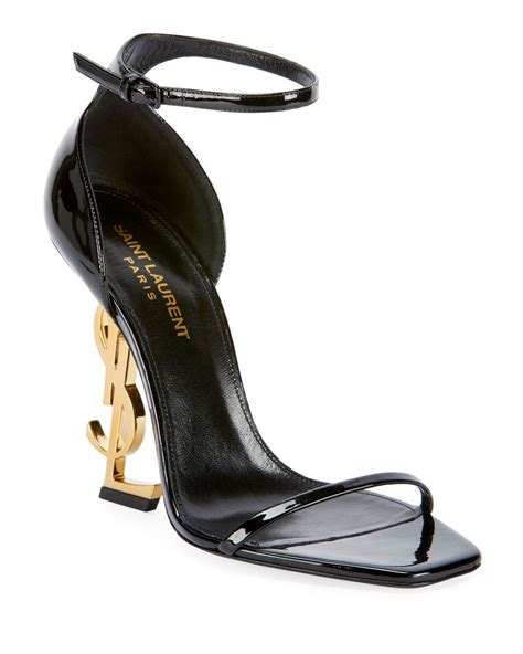 ysl heels logo|YSL open toe heels.